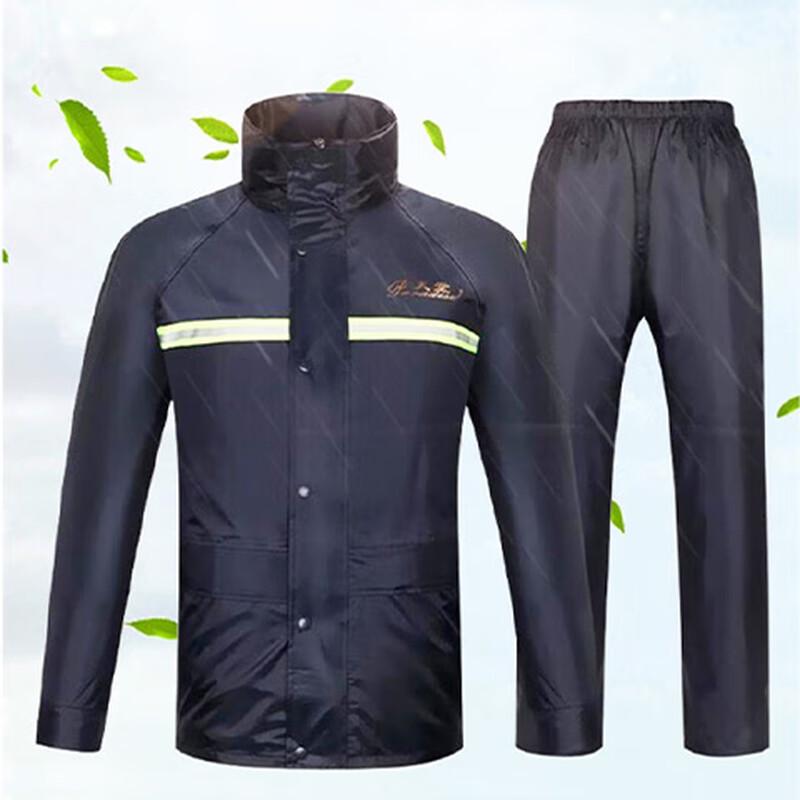 Paradise Two-Piece Thickened Waterproof Rain Suit with Reflective Strips