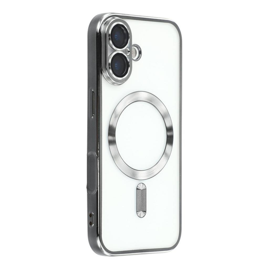 For iPhone 17 Case Compatible with MagSafe Electroplated TPU Phone Cover with Lens Film