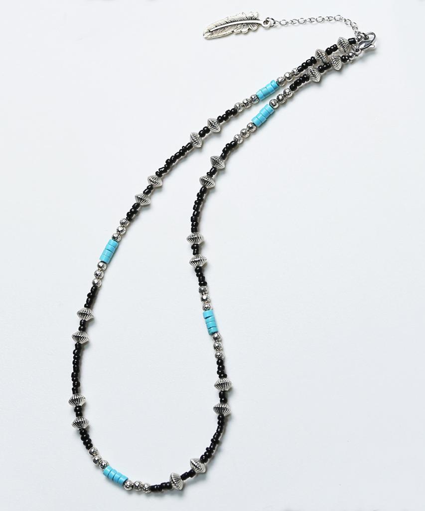 Knd Turquoise & Hogan Beads Necklace