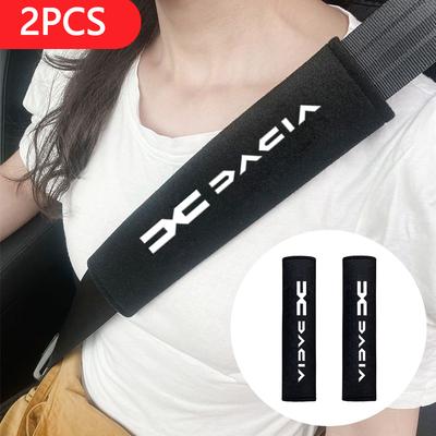 2Pcs Car Seat Belt Cover Safety Belts Shoulder Protector Pad For Dacia Logan Sandero Duster Lodgy Spring Jogger Dokker Accessory