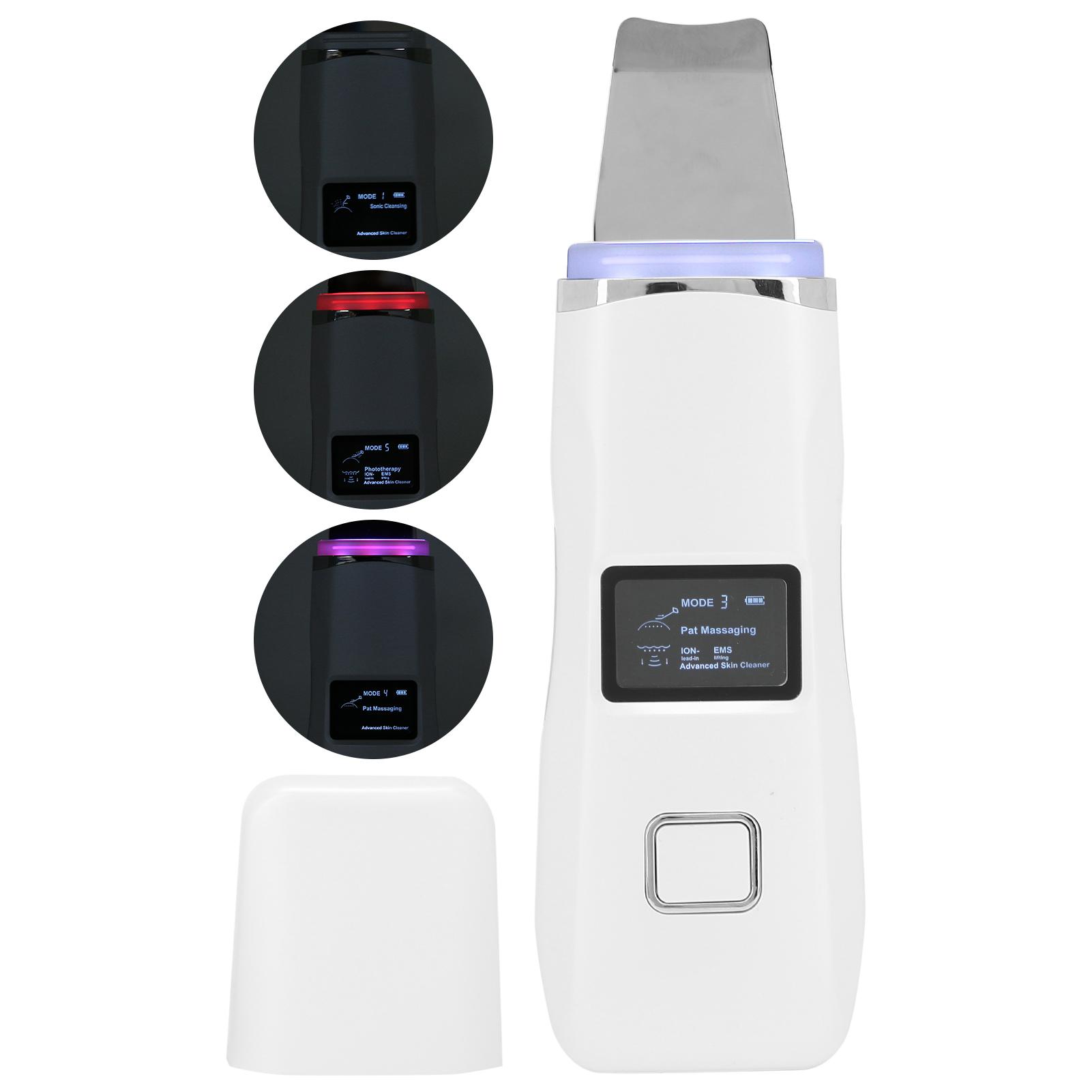 

Электрический ультразвуковой скруббер для кожи, глубокая очистка, уход, массаж, скруббер для лица, косметическая машина