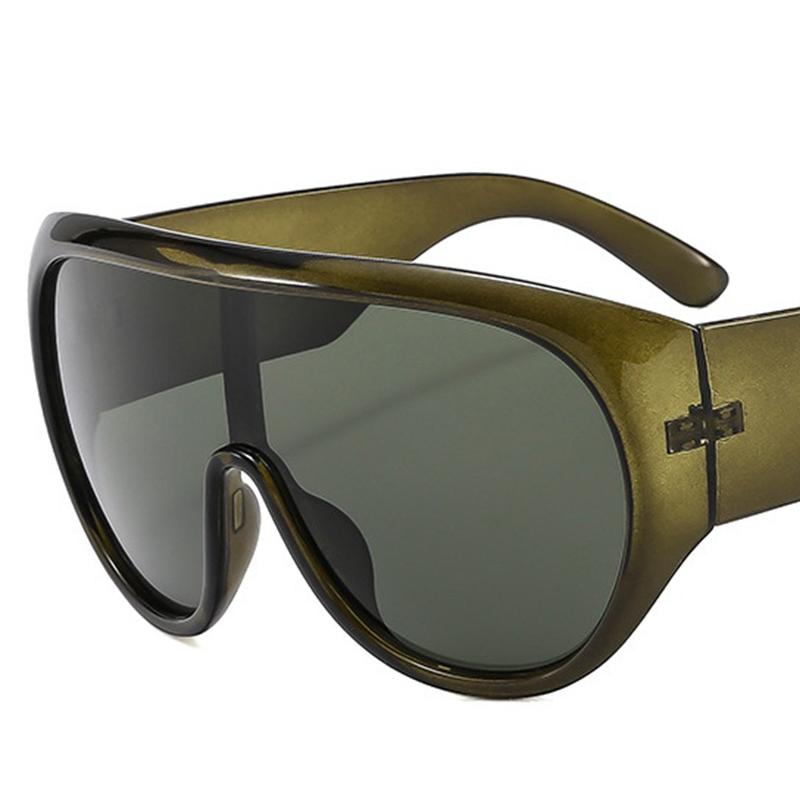 New Oversized Frame Sports Sunglasses Trendy Men's And Women's Personalized Sunglasses Outdoor Cycling Sun Protection Glasses