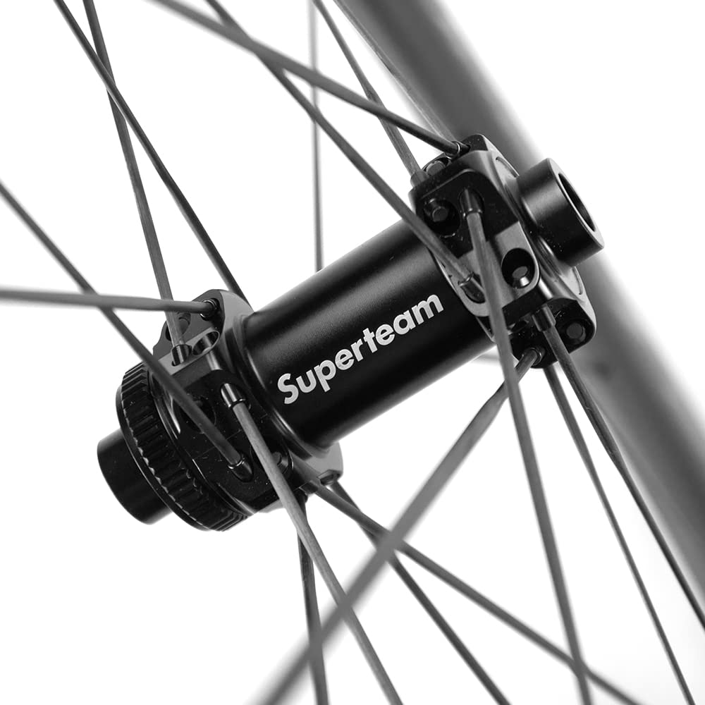 SUPERTEAM Carbon Speichen Scheibenbremse 50mm Tubeless Carbon Speichen