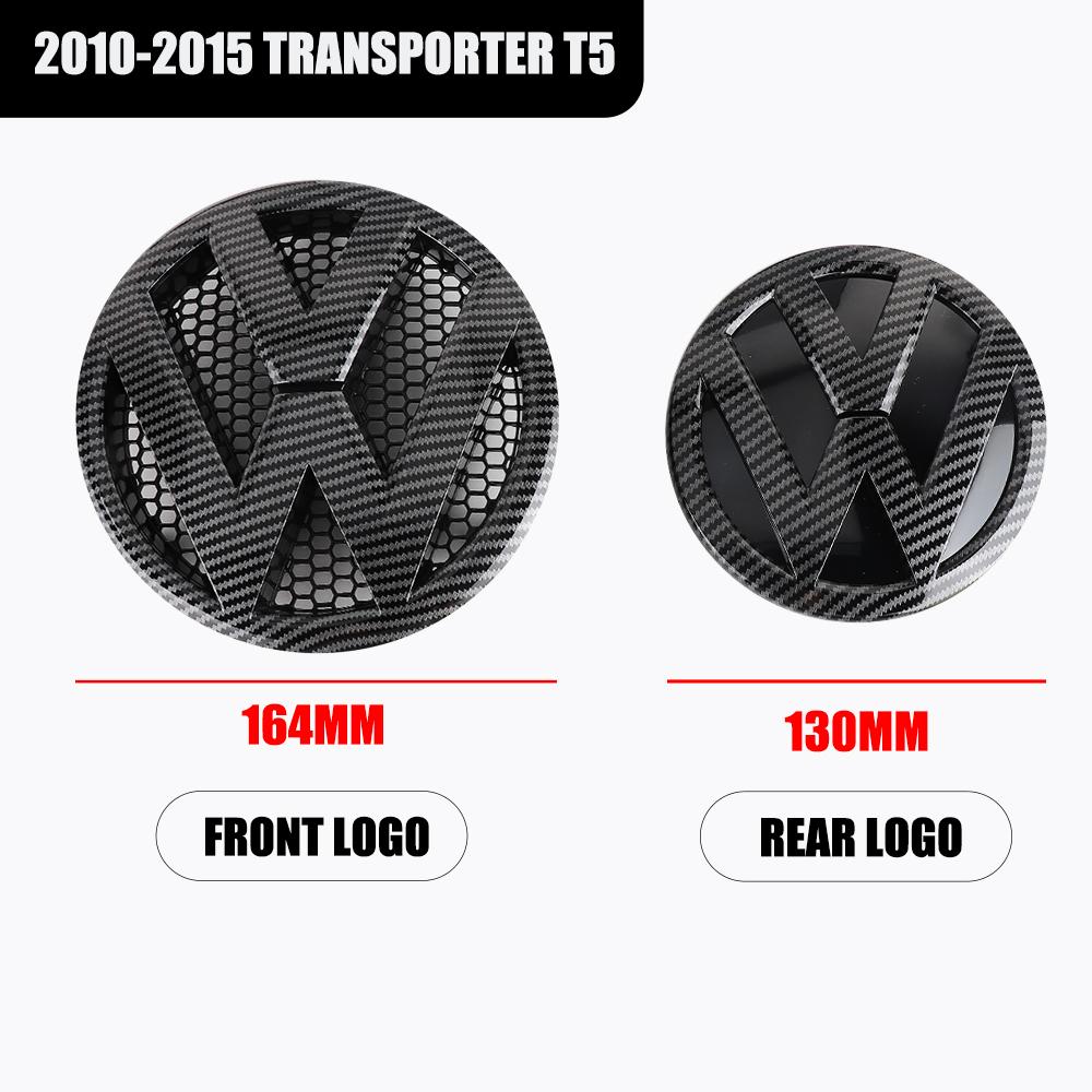 XYZ1 1/2pcs Car Front Rear Trunk Logo Emblem Badge Sticker Decoration For Volkswagen VW Transporter T5 2010 2011 2012 2013 2014 2015