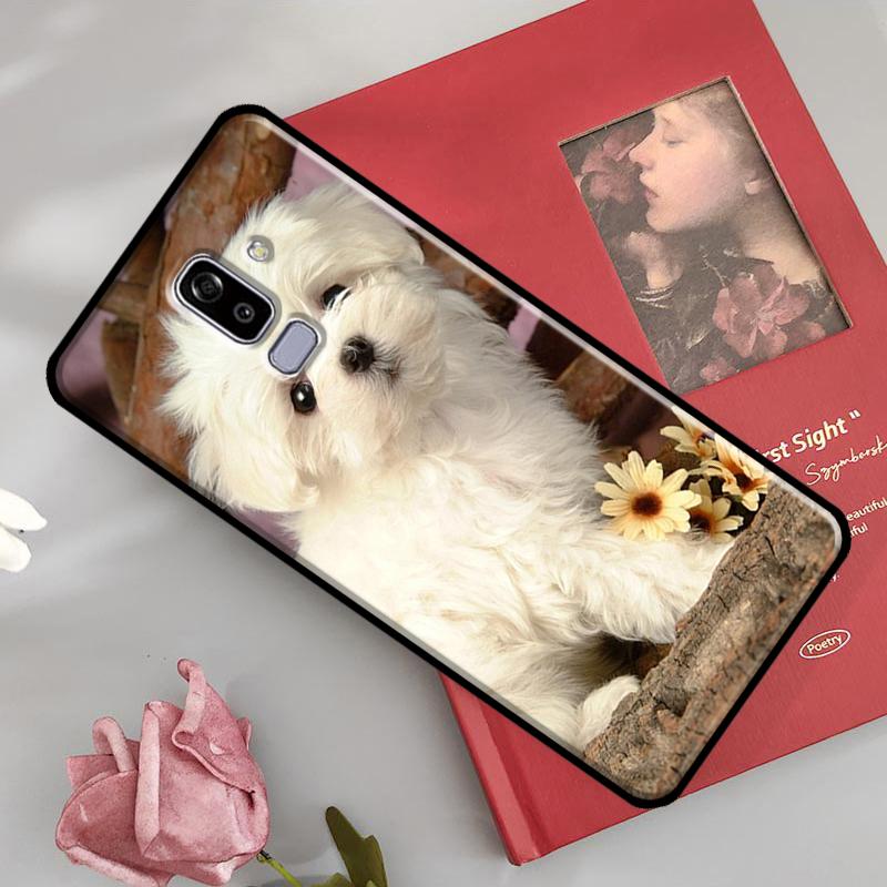 Maltese Dog Puppies Case For Samsung Galaxy J7 J5 J1 J3 2016 A3 A5 2017 A6 A7 A8 A9 J8 2018 J4 J6 Plus Coque