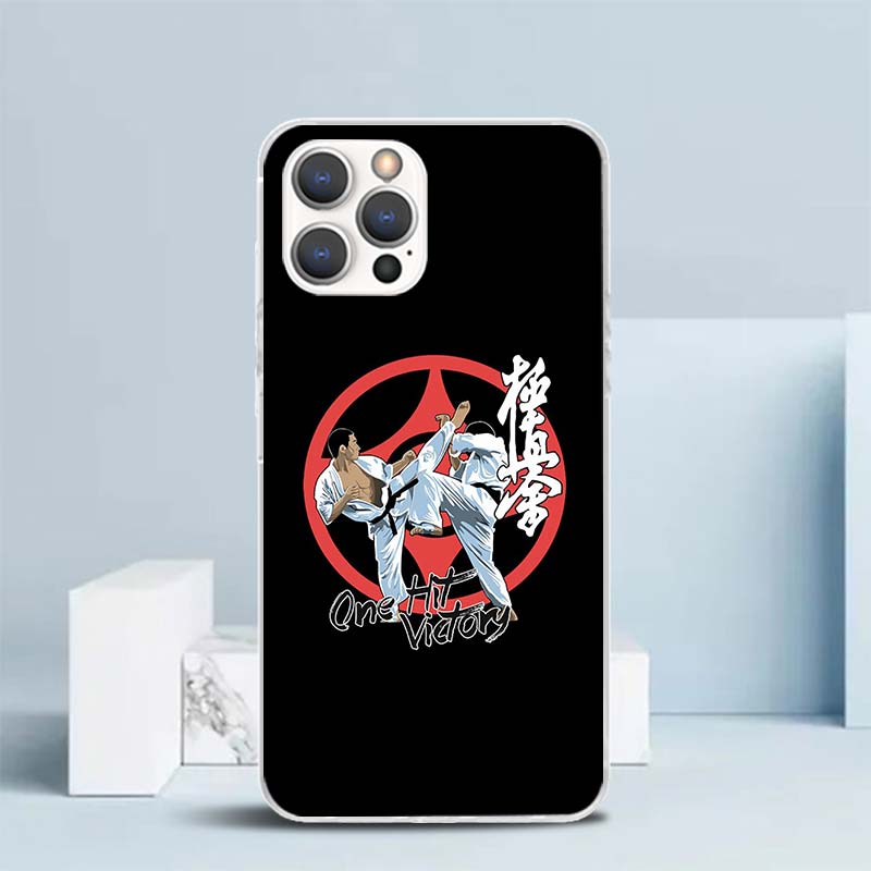 

Oyama Kyokushin Karate Soft Cover for iPhone 16 17 Air 15 14 Pro Max 16E Phone Case 13 Mini 12 11 7 SE 8 Print Pattern Fit Cases iPhone 12 (12 Pro)