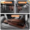 Car Seat Headrest Hooks 2 In 1 Soft Leather Car Seat Back Hook For Purse & Bag Backpack Double Hook Car Seat Hanger Accessories