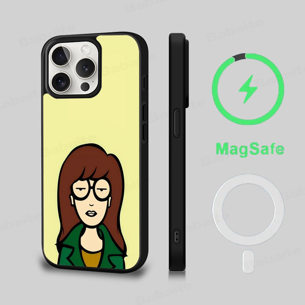 

Anime-D-Darias Phone Case Magesafe Magnetic Wireless Charge Case For iPhone 16 11 12 13 14 15 Pro Max Plus Mini iPhone 15 Plus