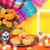 Halloween Flameless Tea Light Decorations, Halloween Spooky Electric Candles for Home Party Decorations - Ideal Halloween Gifts