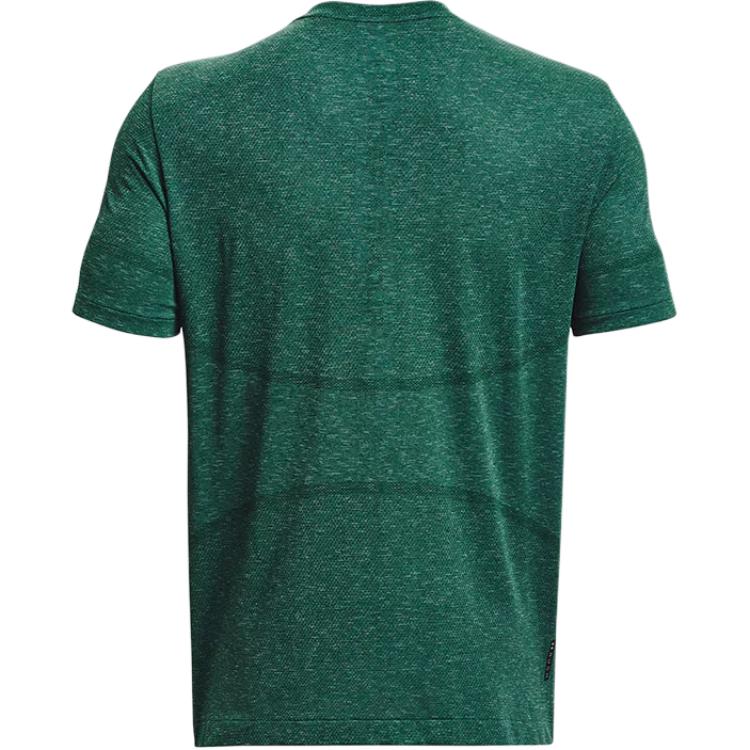 Under Armour Solid Color Crew Neck Short Sleeve T-Shirt Men Tops Green 1376781-322