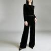 Women's Mulberry Silk Velvet Wide-Leg Pants