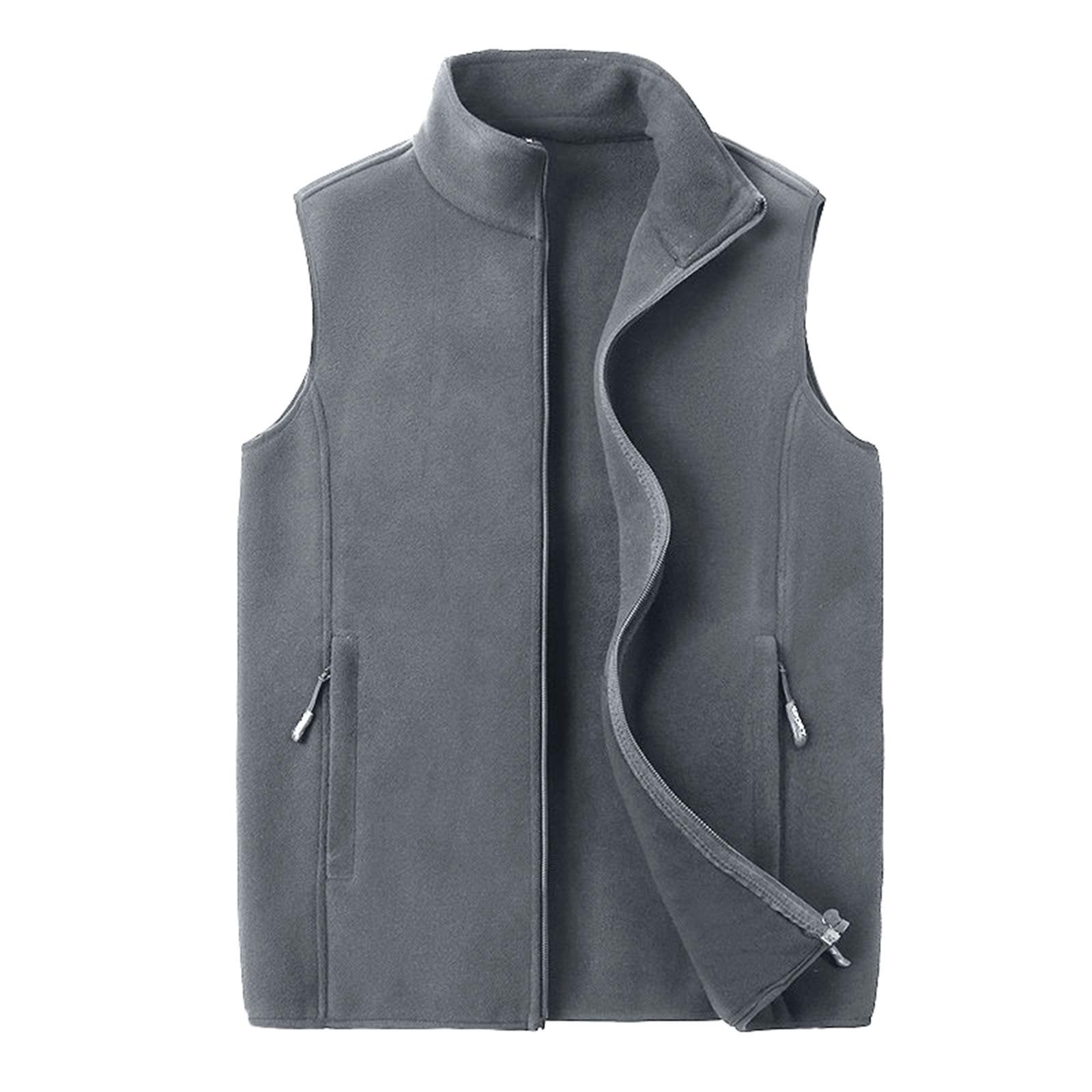 

Флисовый жилет мужской весенне-осенний наряд большой размер свободный флисовый жилет уличное спортивное пальто для мужчин XL