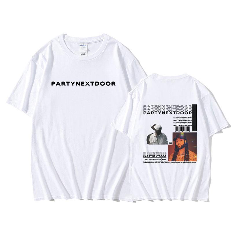 PARTYNEXTDOOR T-shirt Double-sided Printing Grunge High Quality Tee-shirt Funko Pop Fashion Tshirt Ropa Hombre Gothic Clothes