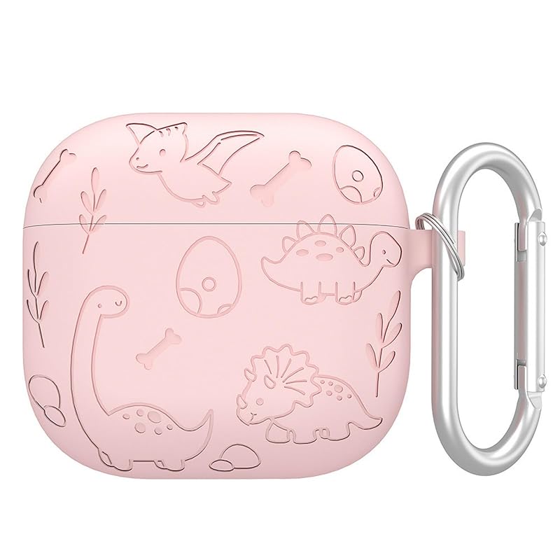 

airpods 4th generation case MAACKIA air pods 4 silicon cover With carabiner air pots cute cute dinosaur animal girl Fall prevention protection shock