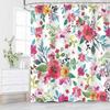 Watercolor Floral Bouquet Print Waterproof Shower Curtain - Stylish, Durable & Easy-Care Choice For Charming Bathroom Décor