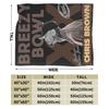 Warm Soft BlanketsKids Adult Travel Rapper Chris Browns   Throw Blanket  Flannel Bedspread Sofa Bed Comfortable Sofa Bed Cover