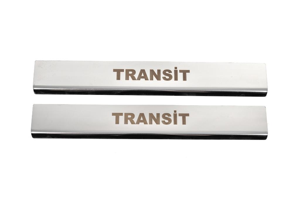 

Накладка на пороги (2 шт, нерж) для Ford Transit 2014- гг