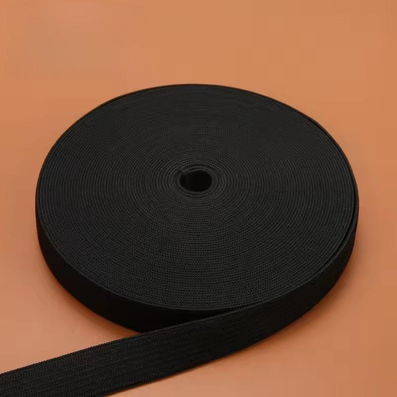 10 метров Швейная эластичная лента Сильная растяжимость Высокая эластичность Вязаная эластичная лента для шитья Эластичная лента для пояса Белая Черная 5cmx10m чёрный