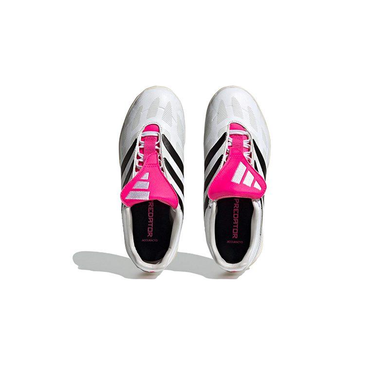 adidas Precision.3 Cushioning, Wear Resistant Low Top Soccer Shoes White Black Red Kids' ID6793