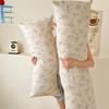 Cartoon Print Pregnant Women Side Sleeper Leg Clamp Pillow Cute Long Body Pillow with Phone Pocket for Sofa Backrest Kids Room Cushion with Core