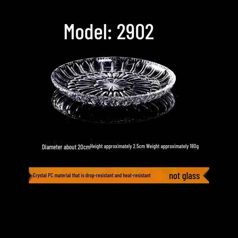 Nordic Glass Fruit and Snack Plate