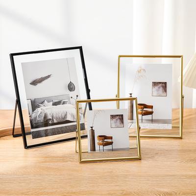 Ramă foto de 4 inch Rame acrilice transparente în stil simplu pentru imagini realizate manual DIY Cadou de Crăciun Decor pentru masă pentru acasă