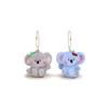 Plush Soft Dog Keychain Animal Keyring Magnetic Backpack Pendant Pair Gift Keys