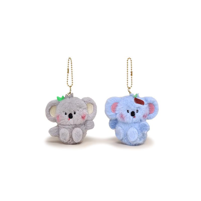 Plush Soft Dog Keychain Animal Keyring Magnetic Backpack Pendant Pair Gift Keys