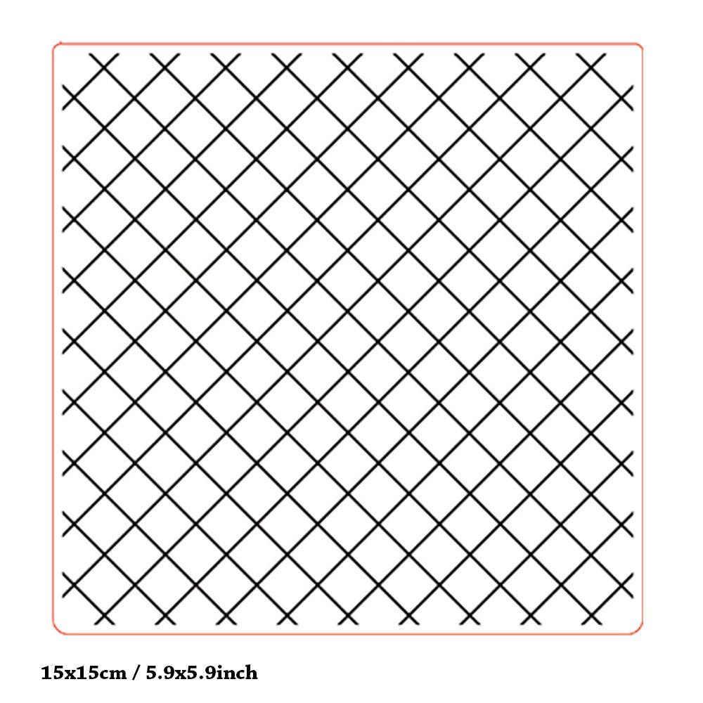 Grid Net Plastic Embossing Folders Template Dies Stencil Bubbles Spot Room Wall Fern Leaf Flower Frame