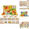 Premium Quality Wooden Animal Letter Puzzle For Early Learning Baby Kids Educational Toys