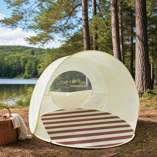 Pop-Up Beach Tent for 2-3 Person, UPF 50+ UV Sun Protection Outdoor Shade Tent, Portable Easy Setup Sun Shelter Tent with Carry Bag, Tent Stake