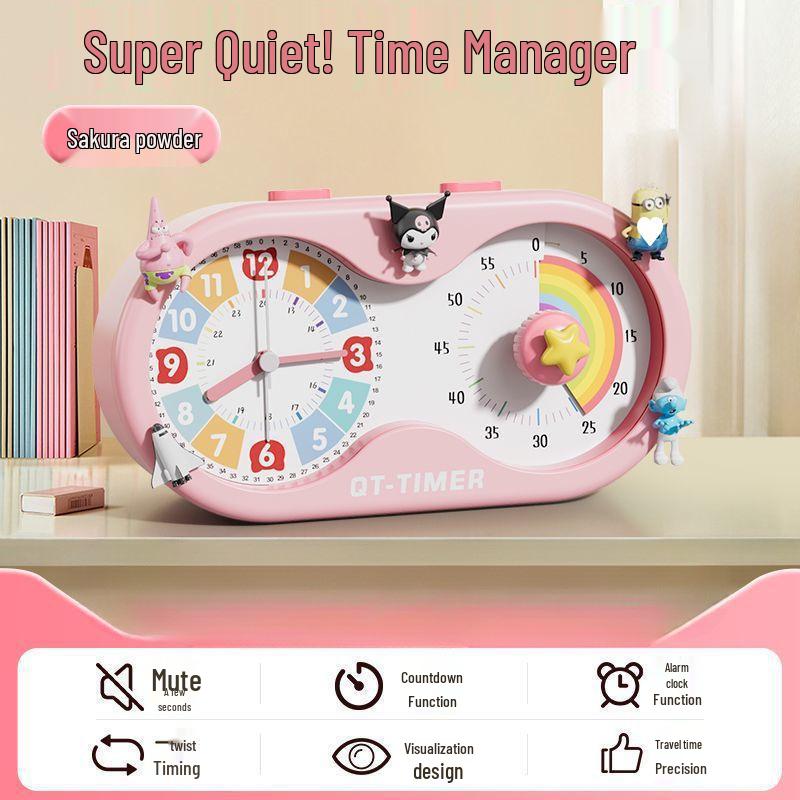 Student Visual Timer: Silent Alarm Clock & Homework Time Manager for Self-Discipline