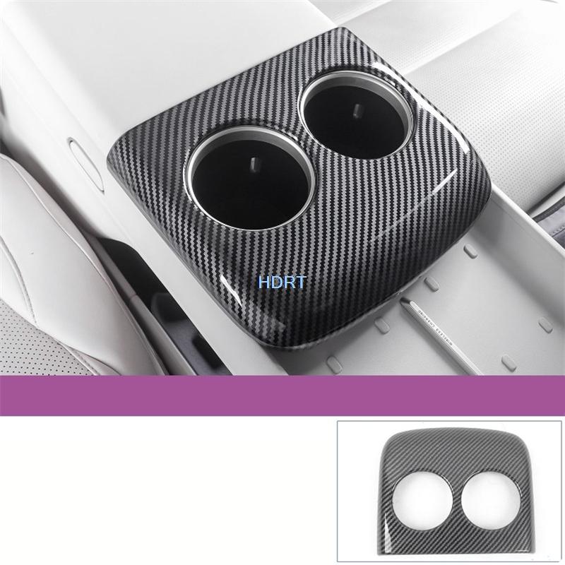 For Changan AVATR 06 2025 + Car Styling Central Control Armrest Rear Air Vent Outlet Front Water Cup Cover Carbon Fibre Interior 2