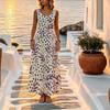 Women's Lightweight Flowy Beach Maxi Dress,Versatile Summer Long Dress for Daily Casual Wear Beach Vacation Outfits