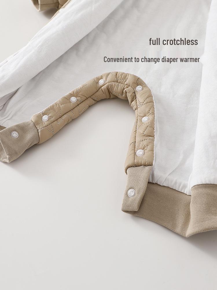 Noworodek Pikowany Wiosenny Pajacyk - Ciepłe Ubranka Niemowlęce z Długim Rękawem