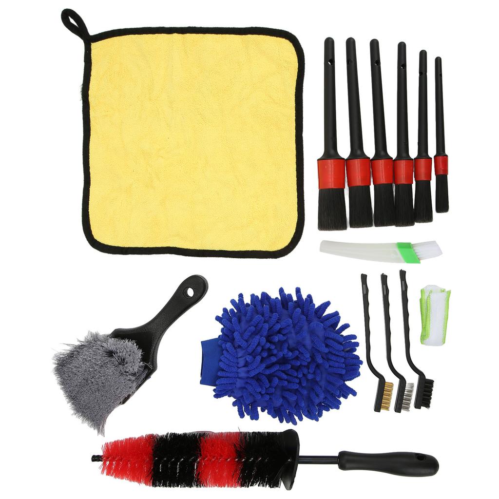 15pcs Car Cleaning Kit Car Detailing Brush Set for Cars Trucks Motorcycles Bicycles