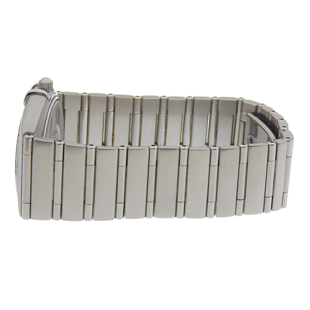 Omega Constellation Uhren 1512.30 weißes Zifferblatt Edelstahl Quarz Analoganzeige Damen Gebraucht