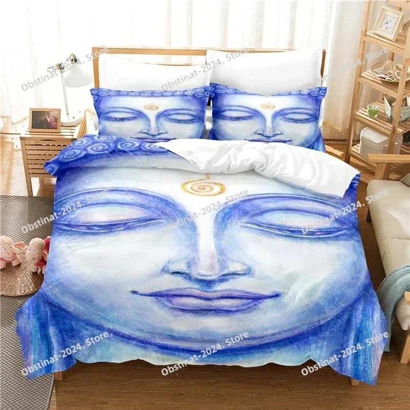 Buddha Statue Bedding Set Digital Bedding Set Duvet Cover Full Queen King Size Pillowcase Bed Printed Bed Set Aldult Kid Bedroom