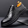 Herren Lederschuhe Plus Samt Britische Business-Kleidung Arbeitshandgreifer Lederschuhe Modische Bräutigam Hochzeitsschuhe