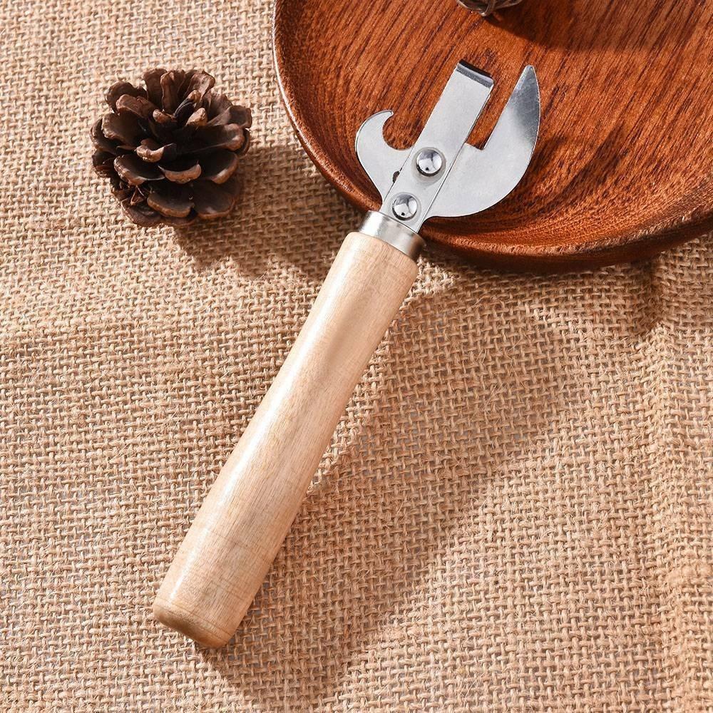 

Easy Grip Stainless Steel Can Opener Hand-actuated Beer Opener Tin Jar Bottle Opener Side Cut