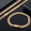 8mm Hip Hop Jewelry Diamond Iced Out Silver Thick Cuban Link Chains for Girl Cuban Necklaces Women