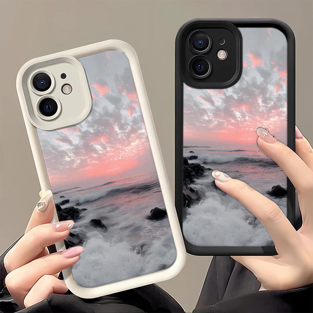 Wave Light Water Surface Phone Case For IPhone 17 Air 16 15 14 Plus 13 12 11 Pro Max Shockproof Cover Case Funda 16 15 14 Plus