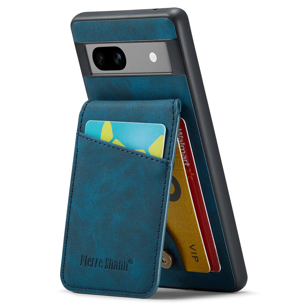 For Google Pixel 8a Cell Phone Case RFID Blocking Card Slots PU+TPU Cover