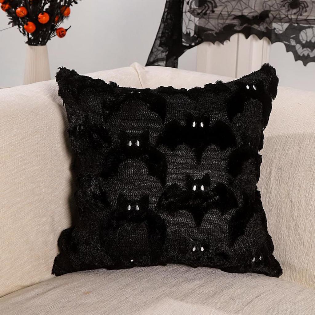 Halloween Bedruckter Kissenbezug Quadratischer Kissenbezug Sofa-Kissenbezug Ohne Füllung Bequemer Kissenbezug