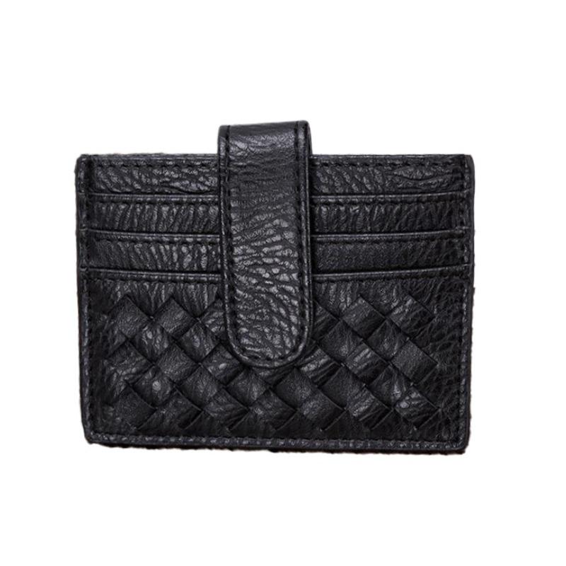 Kleine und exquisite Multi-Kartentasche, handgewebte, modische, einfache, ultradünne Geldbörse für Damen