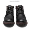 New Leather Men Ankle Boots Plus Size High Top Outdoor Work Footwear  Motorcy Clevintage Cowboy Boots Fashion Men's Casual Shoes