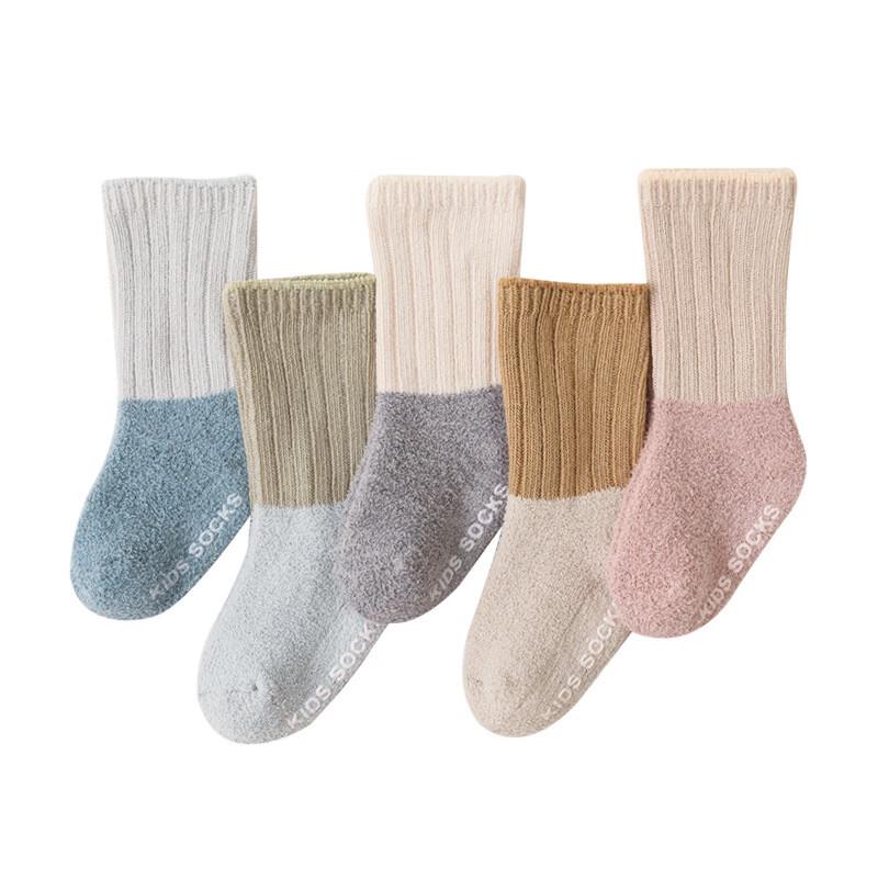 Coral Fleece Baby Anti-slip Floor Socks