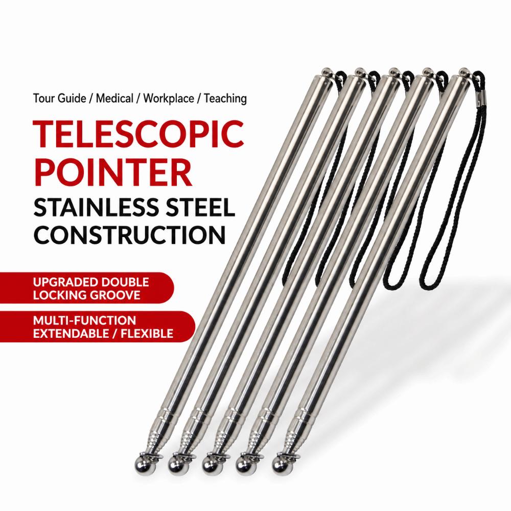 1/1.2/1.6/2.0/3.0m Guide Flag Pole Stainless Steel Handheld Flag Pole  Outdoor Guide