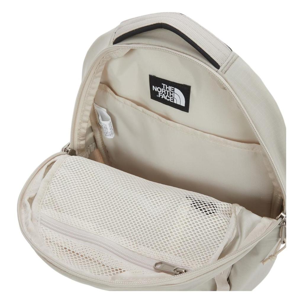 The North Face Simple Versatile Logo Embroidered Nylon Mini Backpack Men backpack Beige NM2DS07D