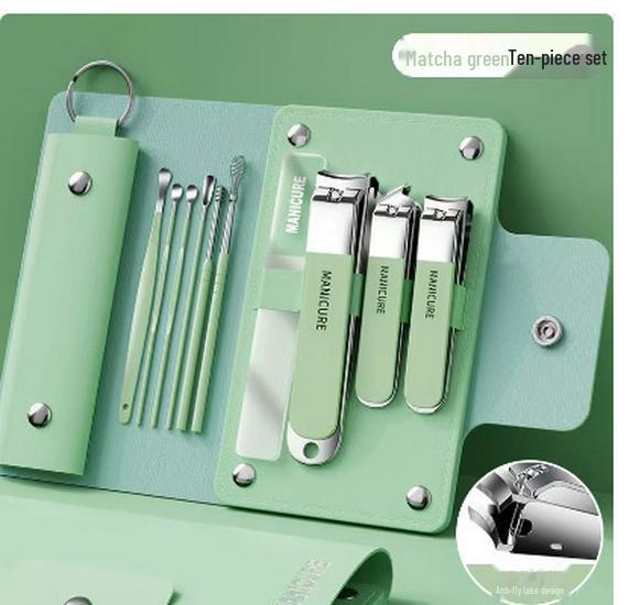 Nail Clipper Set with Leather Case - Manicure Tools